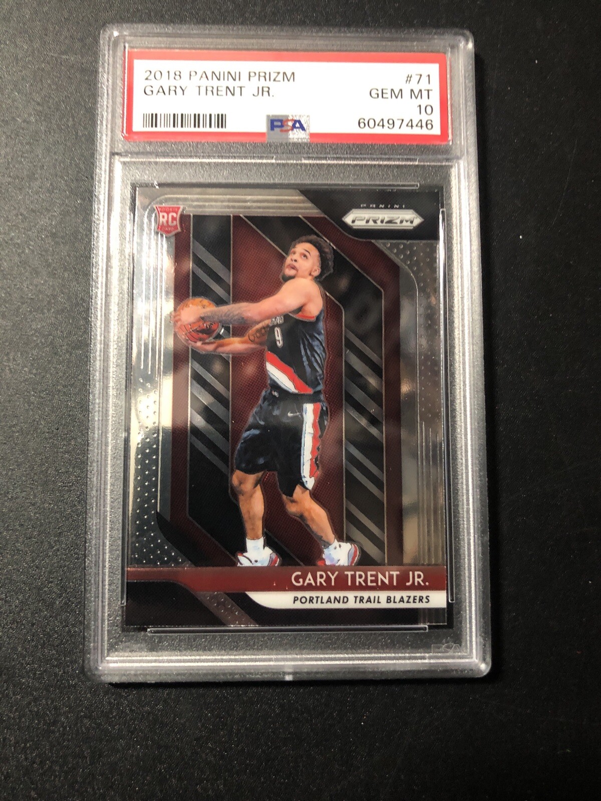 2018-19 Panini Prizm #71 Gary Trent Jr. Trail Blazers RC Rookie PSA 10