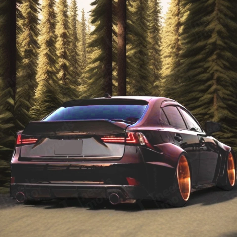 Tampa do porta-malas de fibra de carbono real Fit 2013-2017 Lexus IS200t/IS250/IS300/IS350 Sedan - Imagem 4 de 4