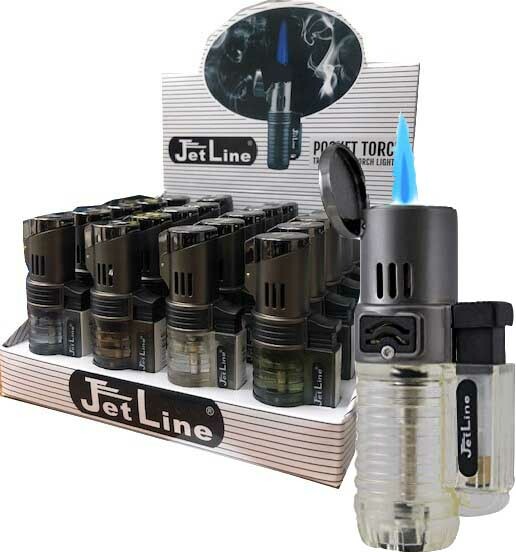 JetLine 1 Single Torch Refillable Lighter Wholesale 20/ct Box