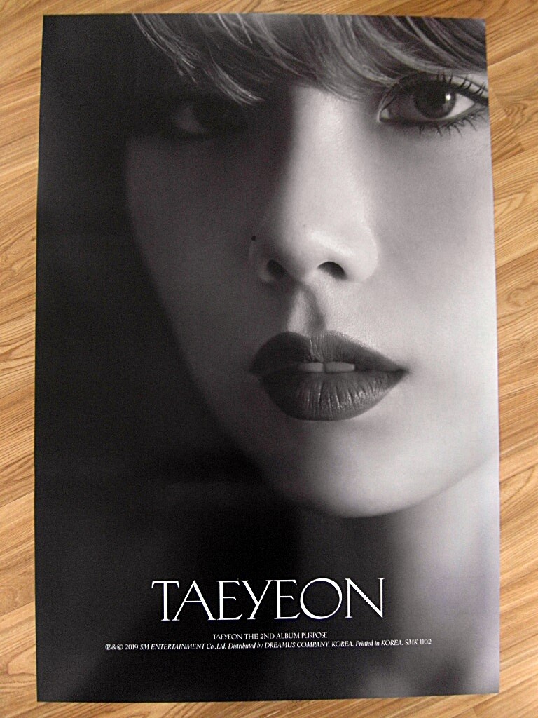 TAEYEON - PURPOSE (TYPE A) [ORIGINAL POSTER] K-POP *NEW* SNSD | eBay