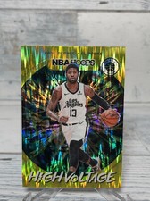 2019-20 Panini NBA Hoops Premium Stock High Voltage Shimmer Prizm Paul George #6