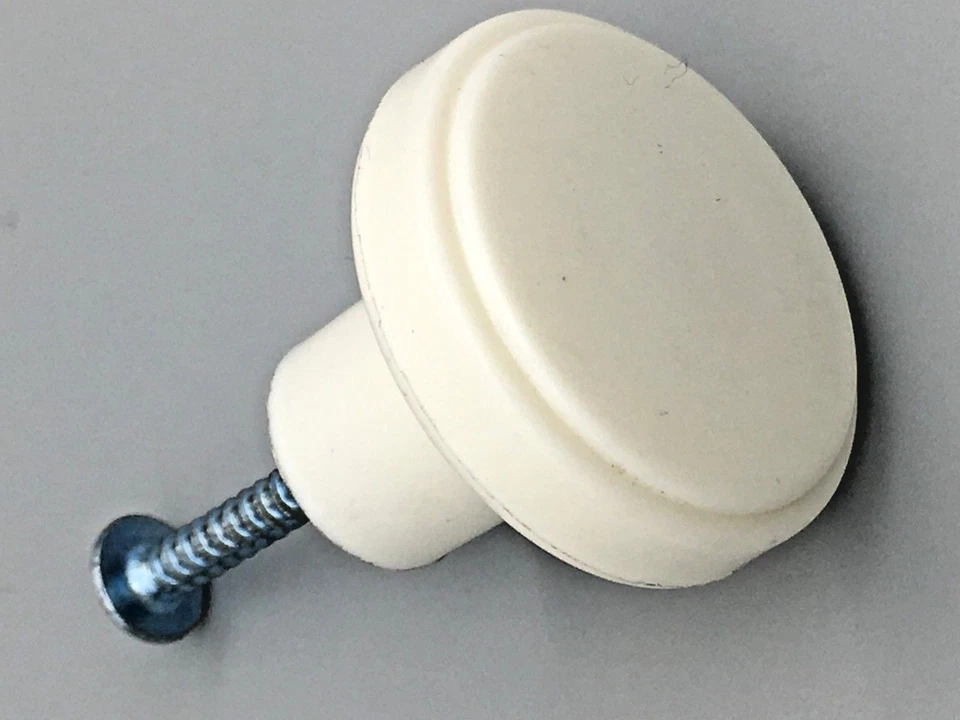 CREAM / MAGNOLIA KNOBS 32mm mushroom cupboard door cabinet drawer knob (471) - Image 4 of 4