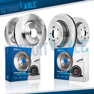 350mm Front and 340mm Rear Disc Brake Rotors Kit fit for Kia Stinger Genesis G70