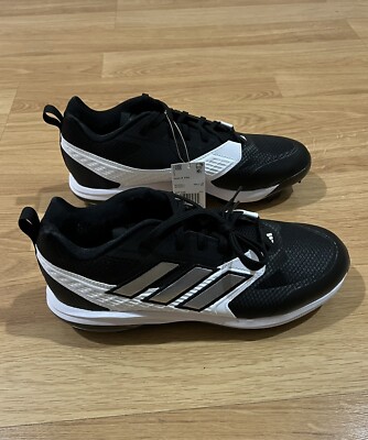 NEW Adidas Icon 8 TPU Baseball Cleats Black White IG7109  display picture 2