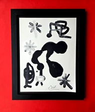 🔥 Joan Miro | Vintage 1958 Signed Colorful Print | Mounted and Framed Buy Now!!
