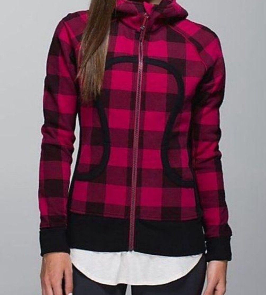 正規品 Used lululemon 迷彩柄 Scubaパーカー4 Rare Lululemon Vintage Scuba Hoodie II Lumberjack Camp Check Plaid