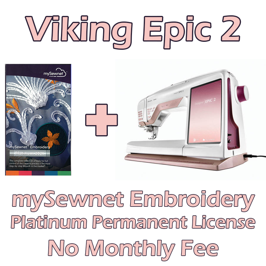 Viking Epic 2 Sewing & Embroidery Machine and digitizing