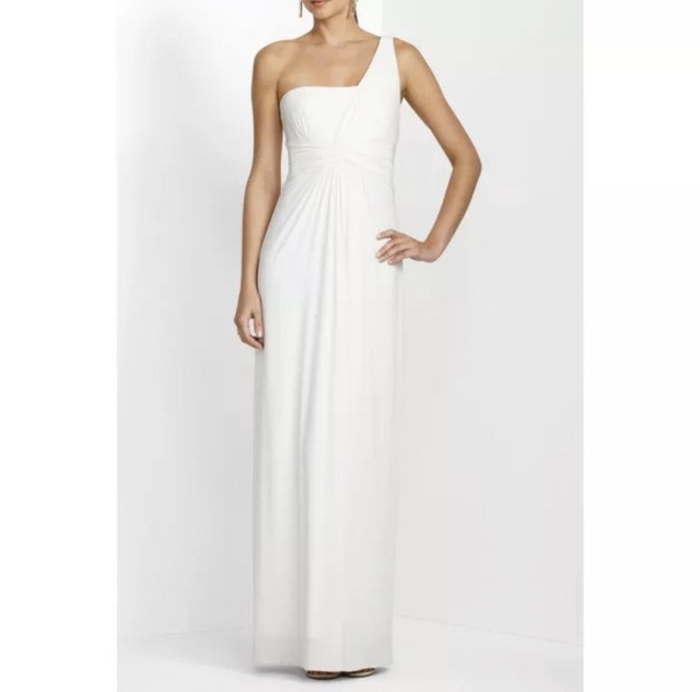 bcbg white gown
