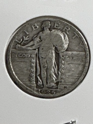 1925 Standing Liberty Quarter 90% Silver US Coin Philadelphia