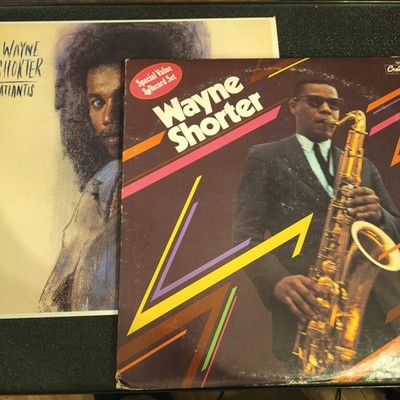 Wayne Shorter 3 Vinyl Set GNP Crescendo + Atlantis Jazz Saxophone VG LPs