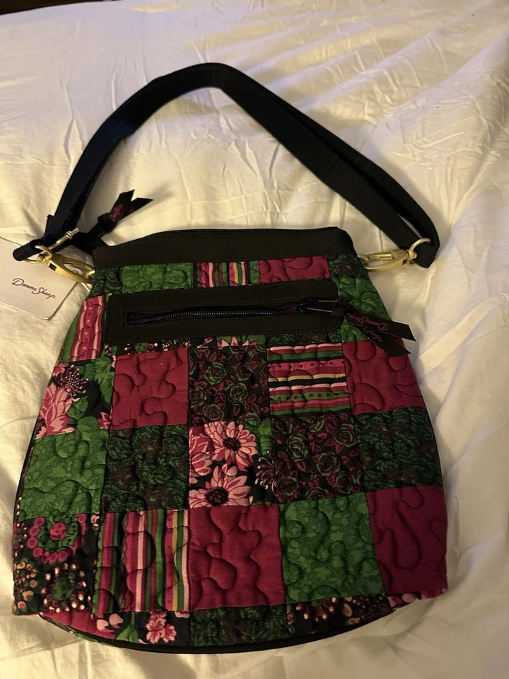 Mini Bandolera Donna Sharp Para Mujer Acolchada Algodón Retazos Varios Colores Foto 2 de 4