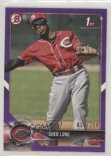 2018 Bowman Prospects Purple 18/250 Shed Long #BP78 0l2