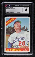 1966 Topps Al Ferrara #487 CGC 8 x0o
