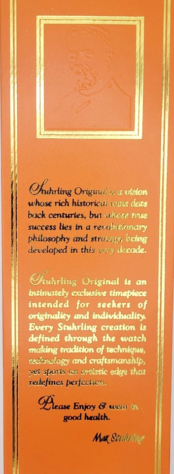 Stuhrling ST93202 Mans Mechanical Watch 17Jewels Skeleton Exhibition Ca 38mm New - Image 2 of 4