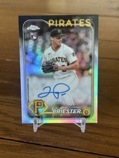 2024 Topps Chrome Auto Quinn Priester RC Refractor /499 On Card