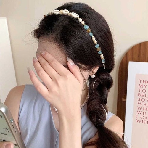 Bohemian Headband Shell Beads Waist Chain Braided Belts Headband Accessories - Picture 10 of 17