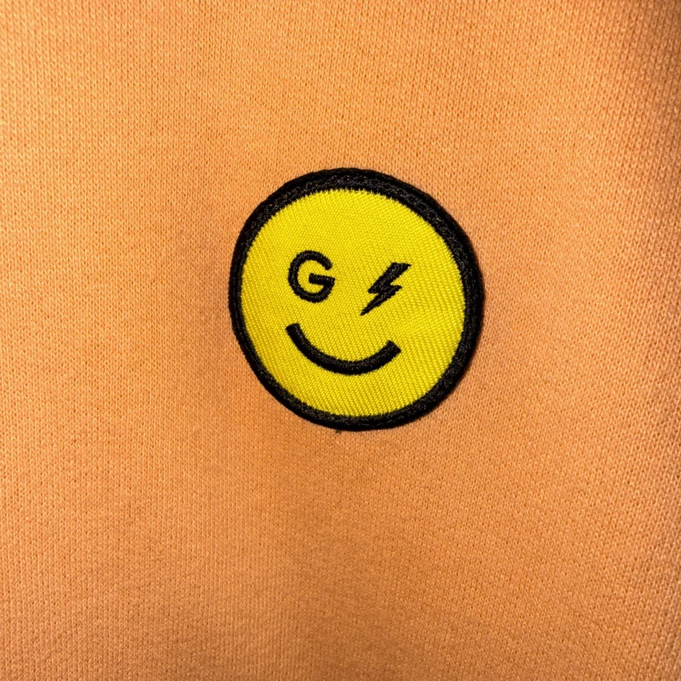 Gilly Hicks Smile Series Logo Hoodie Women's Large L Orange Hollister - Image 3 of 4