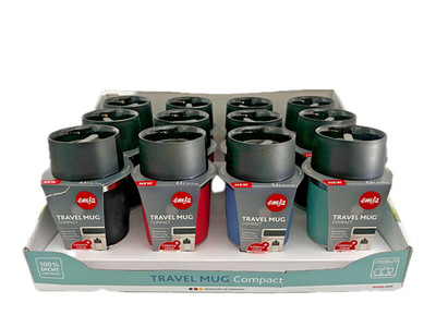 Emsa Thermobecher Compact 300 ml Kaffeebecher mehrere Farben Warm Kalt Dicht