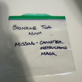 Lego Bionicle 8571 Toa Nuva Kopaka Ice Figure White NO - MASK Canister Manual