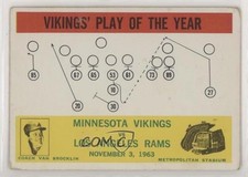 1964 Philadelphia Minnesota Vikings Norm Van Brocklin #112 HOF sd0