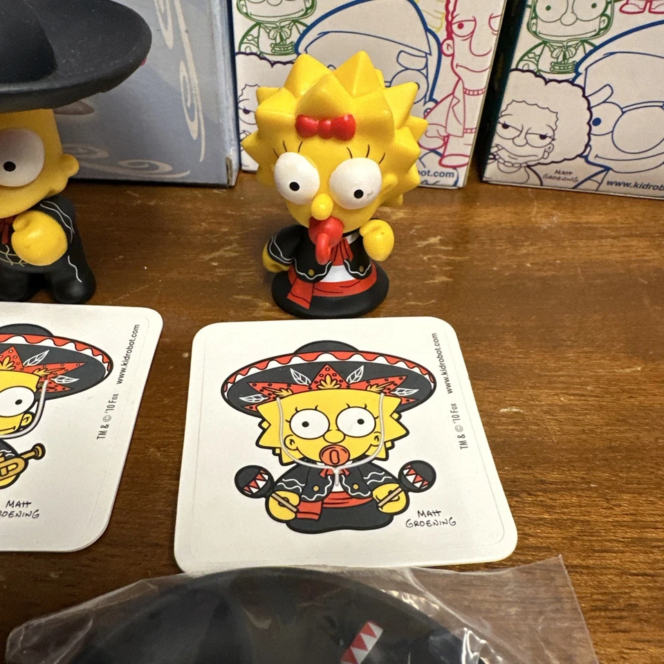 Kidrobot Los Simpson Bart Lisa Maggie Mariachi Serie 2 Sin Caja 2010 1/25 Raro Foto 4 de 4