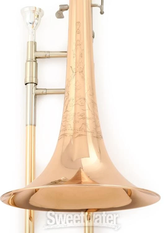 Trombón profesional Conn 88HO - accesorio F - envoltura abierta - campana de latón rosa - Foto 4 de 4