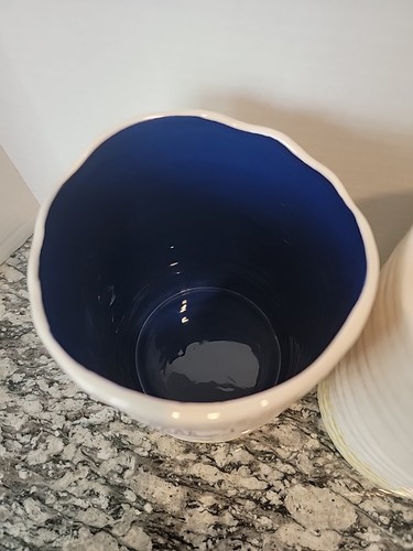 Set of 2 Hallmark 6" Crock Utensil Holder Ceramic "It's All Good" Spring Colors - Picture 4 of 7