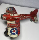 Marx Tin Windup US Army Fighter Plane As-Is K-27