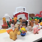 Little People Mini Farm Set & Figures Bulk Lot Fischer Price Vintage