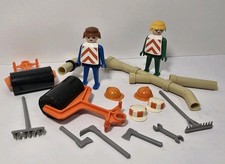 Vintage Playmobil Construction Workers, Equipment  Accessories 1974 Geobra Toys
