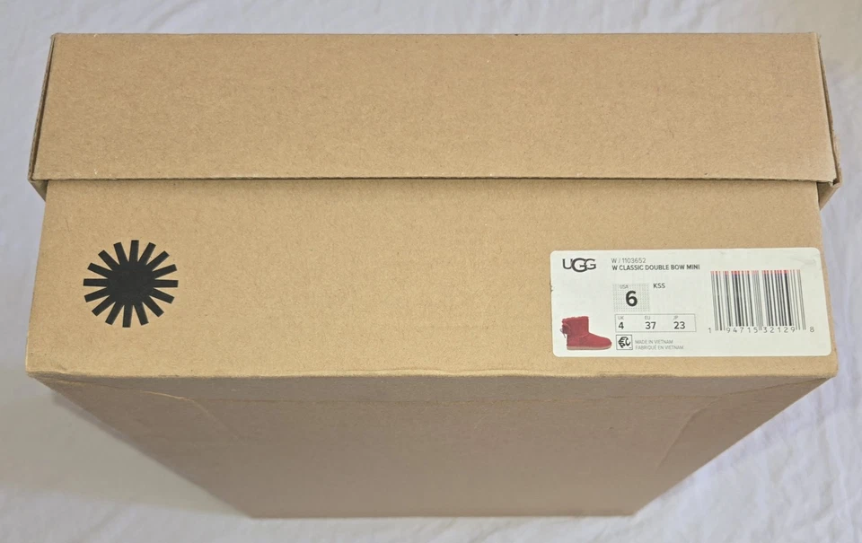 UGG Women Classic Double Bow Mini Boots ● KSS Red ● Women's US Size 6 Shoes - Image 3 of 4