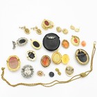 Vintage Cameo Necklace 15.25-20IN Pin Earring Pendant Jewelry Lot of 44 #M1389-1 — photo 7