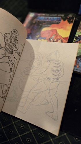 VTG Masters of the Universe Golden Giant Coloring Book Lot W/ Rambo /CT Power - Bild 16 von 23
