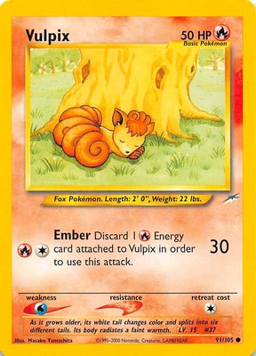 Vulpix 091/105 Neo Destiny Pokemon 000425