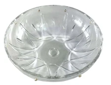 7.5 x 3 inch Crystal Glass Chandelier BOBECHE with 8 Gold Connector Pins