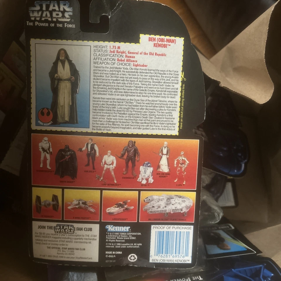 Figura Kenner 1995 Red Power Of The Force Star Wars POTF Ben (Obi-Wan) Kenobi Foto 2 de 2