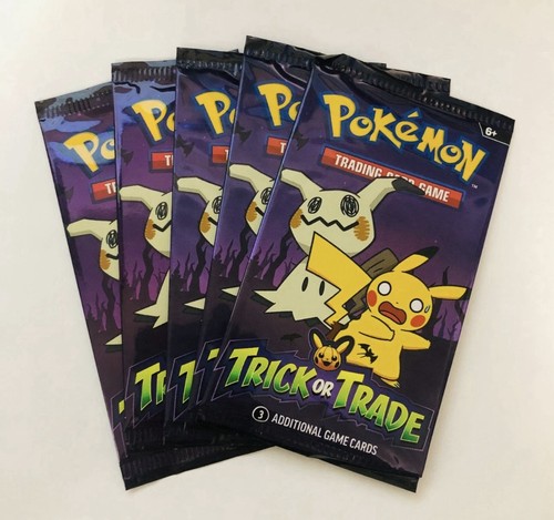 10 Pack Pokemon TCG Trick or Trade Booster Packs 2023 Halloween Card Lot Bundle