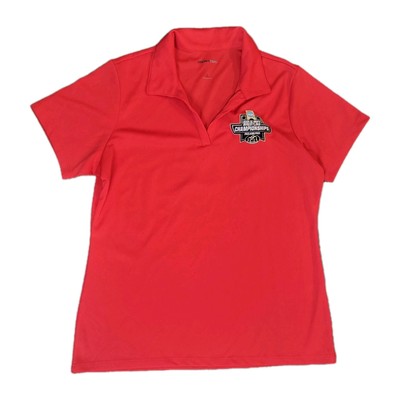 2025 NCAA Division 1 Mens Wrestling Championships Womens Size L Red Polo Shirt