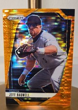 2025 Panini Prizm - Jeff Bagwell, Jeff Bagwell #60 Orange Pulsar Prizm #130/399