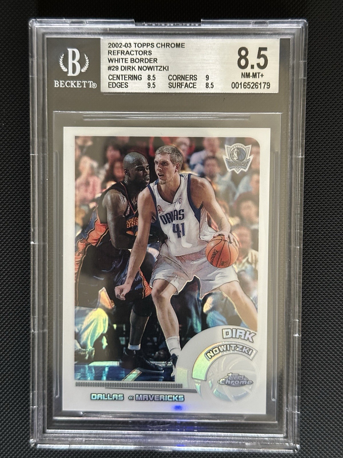 2002-03 Topps Chrome Dirk Nowitzki White Refractor /249