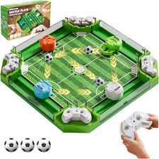Remote Control Foosball Table Game with 4 Controllers and 3 Balls for All Ages