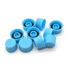 Car Air Conditioner Dust Valve Caps, Dustproof & Leakproof Design, 10 PCS Blue