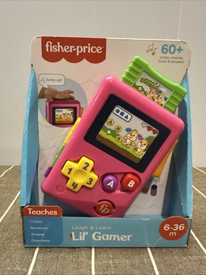 #ad Fisher Price Laugh Learn Lil#x27; Gamer Pink 6 36M Toddler Baby Interactive Toy $10.00