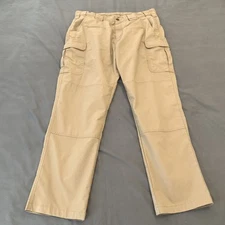 Propper Kinetic Pants Mens 38x32 Khaki Cargo Tactical Workwear Ripstop Polyester