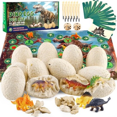 Fossil Dinosaur Eggs Excavation Kit for Kids 5-7 - STEM Science Toys