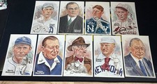1980 & 81 Perez- Steele Galleries Post Card Baseball Hall of Fame Lot of 9