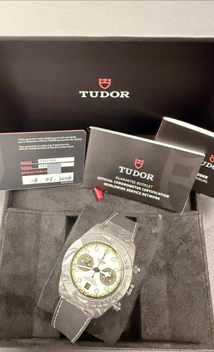 New 2026 Tudor Black Bay Carbon 26 M79377KN-0003 42MM Carbon White Box Paper