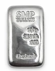 999 Fine Silver SMP Bullion Bar 100g