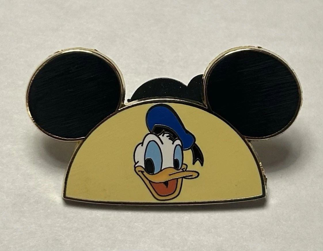 Disney - Mickey Mouse Ears Hat - Donald Duck Yellow Pin