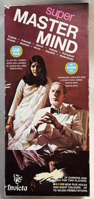 Vintage Super Mastermind Game 1972 from Invicta pegs Code breaking